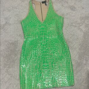 BCBGmaxazria Gemma mini bodycon racerback dress